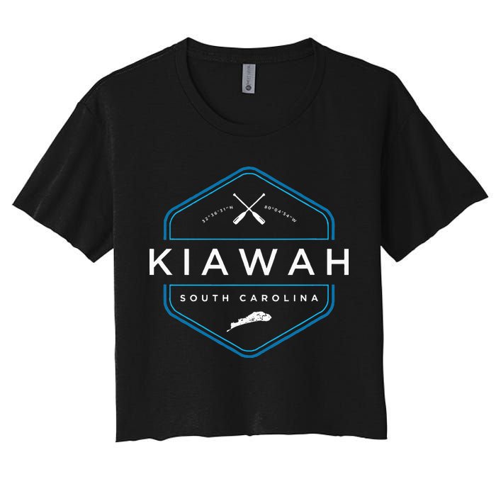 Kiawah Island South Carolina Beach Women's Crop Top Tee
