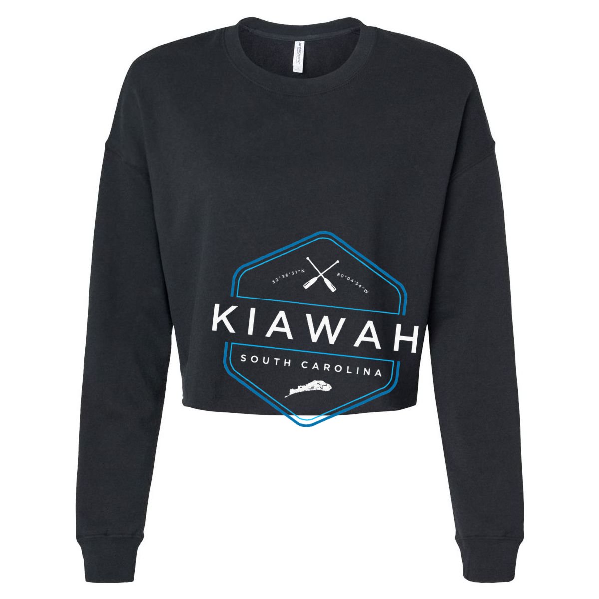 Kiawah Island South Carolina Beach Cropped Pullover Crew