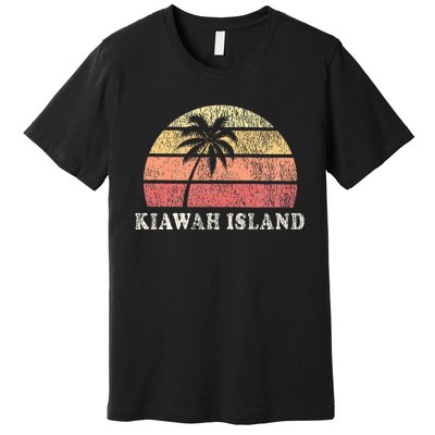 Kiawah Island Sc Vintage 70s Retro Throwback Design Premium T-Shirt