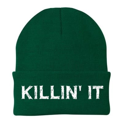 Killin It Sarcasm Gift Funny Saying Knit Cap Winter Beanie