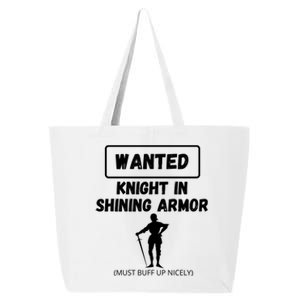 Knight In Shining Armor Sarcastic Rude Singles Dating Saying Gift 25L Jumbo Tote