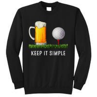 Keep It Simple Beer & Golf Funny Common Sweatshirt