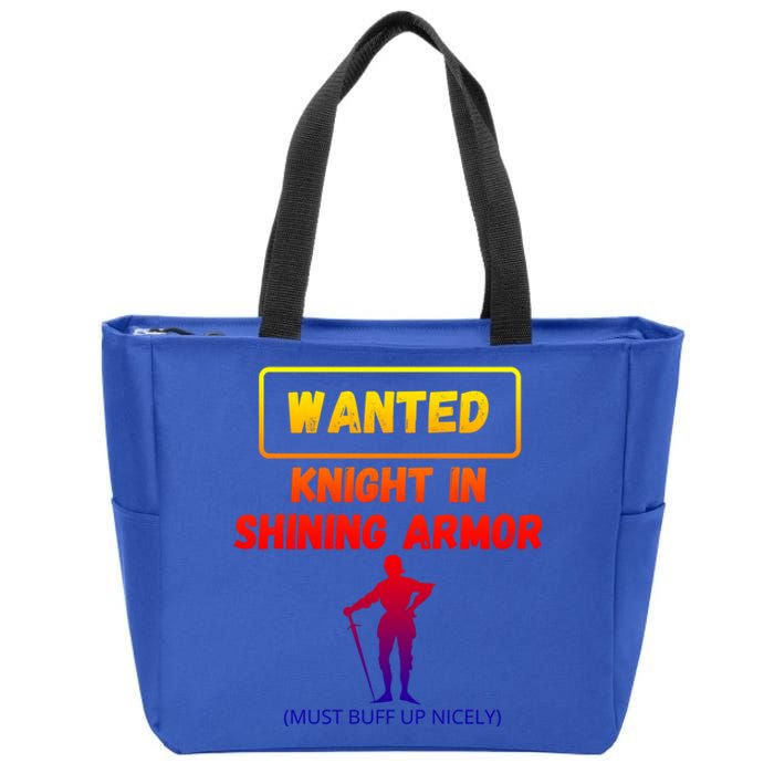 Knight In Shining Armor Sarcastic Rude Singles Dating Saying Meaningful Gift Zip Tote Bag