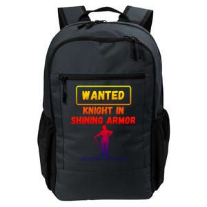 Knight In Shining Armor Sarcastic Rude Singles Dating Saying Meaningful Gift Daily Commute Backpack