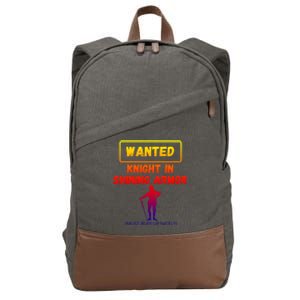 Knight In Shining Armor Sarcastic Rude Singles Dating Saying Meaningful Gift Cotton Canvas Backpack