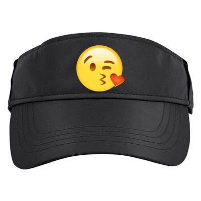 Kiss Face Emoticon Emoji Kissing Heart Adult Drive Performance Visor