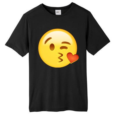 Kiss Face Emoticon Emoji Kissing Heart Tall Fusion ChromaSoft Performance T-Shirt