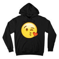 Kiss Face Emoticon Emoji Kissing Heart Tall Hoodie