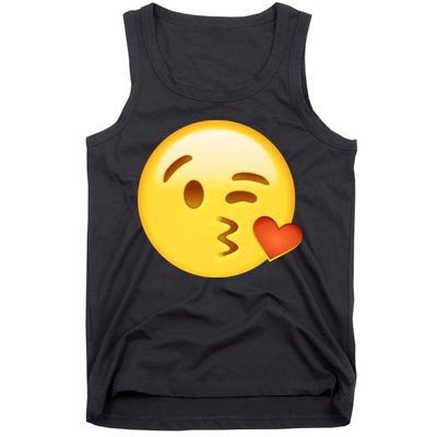 Kiss Face Emoticon Emoji Kissing Heart Tank Top