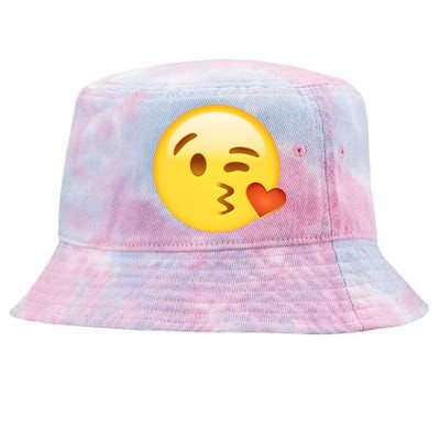 Kiss Face Emoticon Emoji Kissing Heart Tie-Dyed Bucket Hat