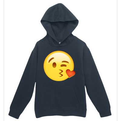 Kiss Face Emoticon Emoji Kissing Heart Urban Pullover Hoodie