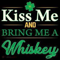 Kiss Me And Bring Me A Whiskey Flexfit Unipanel Trucker Cap