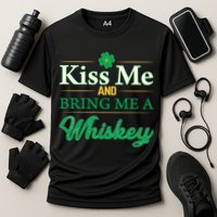 Kiss Me And Bring Me A Whiskey Cooling Performance Crew T-Shirt