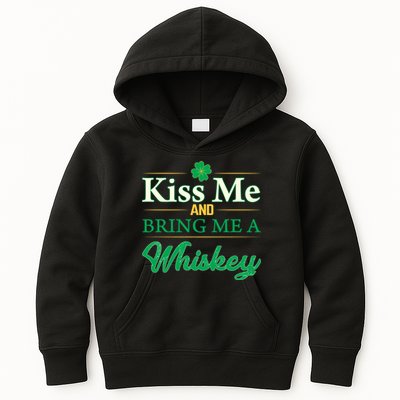 Kiss Me And Bring Me A Whiskey Kids Hoodie