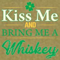 Kiss Me And Bring Me A Whiskey Garment-Dyed Women's Muscle Tee