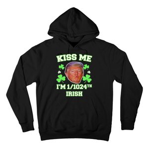 Kiss Me I'm 1/1024 Irish Trump St Patricks Day Hoodie