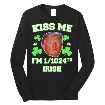 Kiss Me I'm 1/1024 Irish Trump St Patricks Day Long Sleeve Shirt