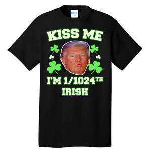 Kiss Me I'm 1/1024 Irish Trump St Patricks Day Tall T-Shirt