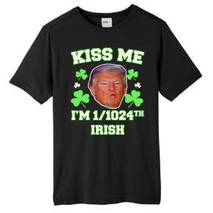 Kiss Me I'm 1/1024 Irish Trump St Patricks Day Tall Fusion ChromaSoft Performance T-Shirt