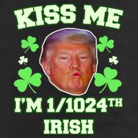 Kiss Me I'm 1/1024 Irish Trump St Patricks Day Beanie