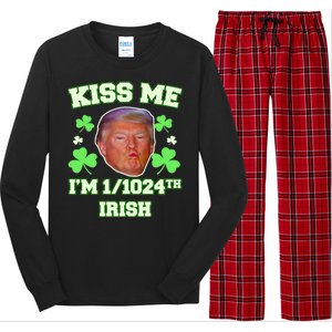 Kiss Me I'm 1/1024 Irish Trump St Patricks Day Long Sleeve Pajama Set