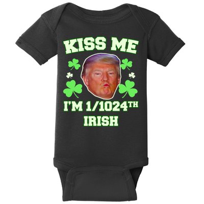 Kiss Me I'm 1/1024 Irish Trump St Patricks Day Baby Bodysuit