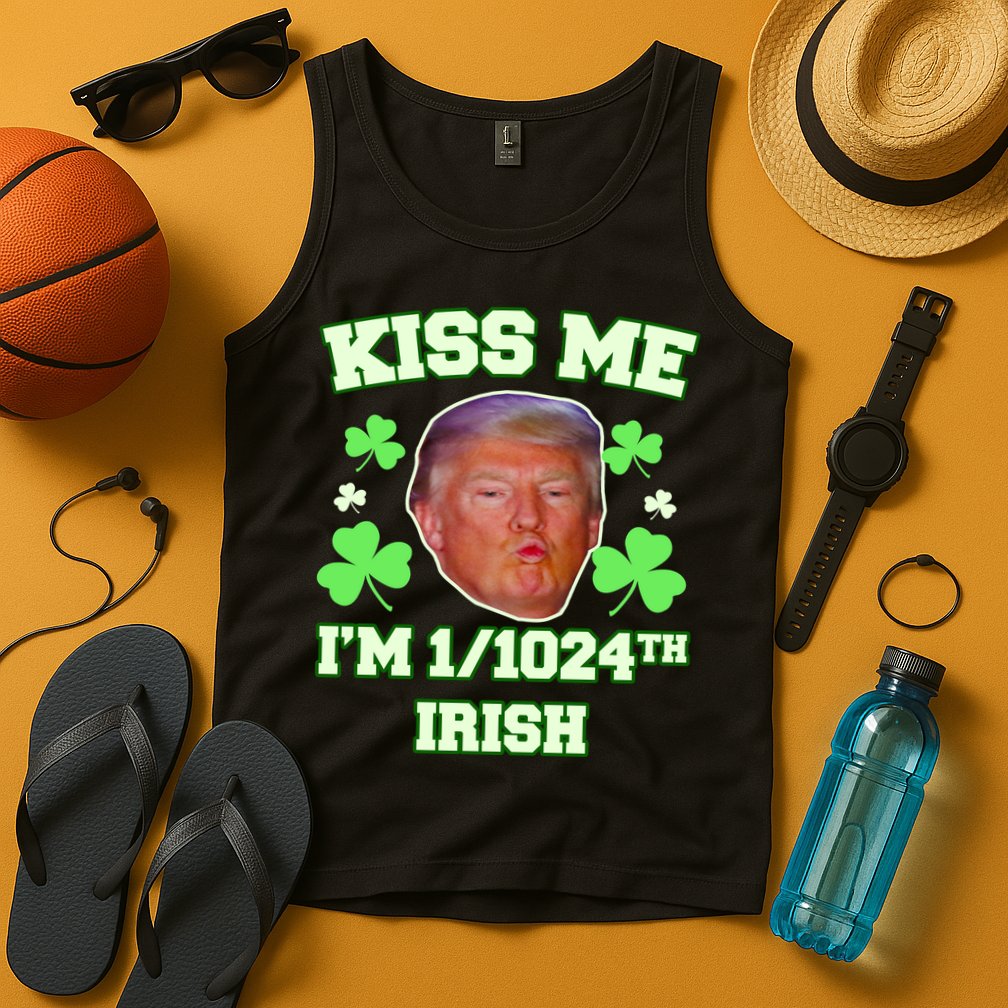Kiss Me I'm 1/1024 Irish Trump St Patricks Day Tank Top