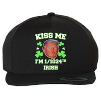 Kiss Me I'm 1/1024 Irish Trump St Patricks Day Wool Snapback Cap