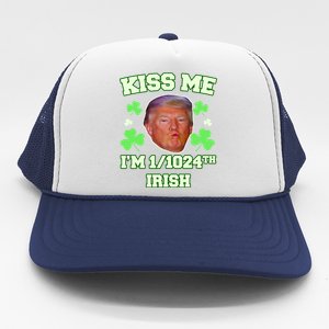 Kiss Me I'm 1/1024 Irish Trump St Patricks Day Trucker Hat