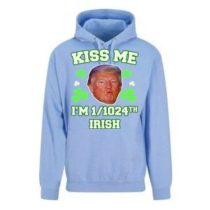 Kiss Me I'm 1/1024 Irish Trump St Patricks Day Unisex Surf Hoodie