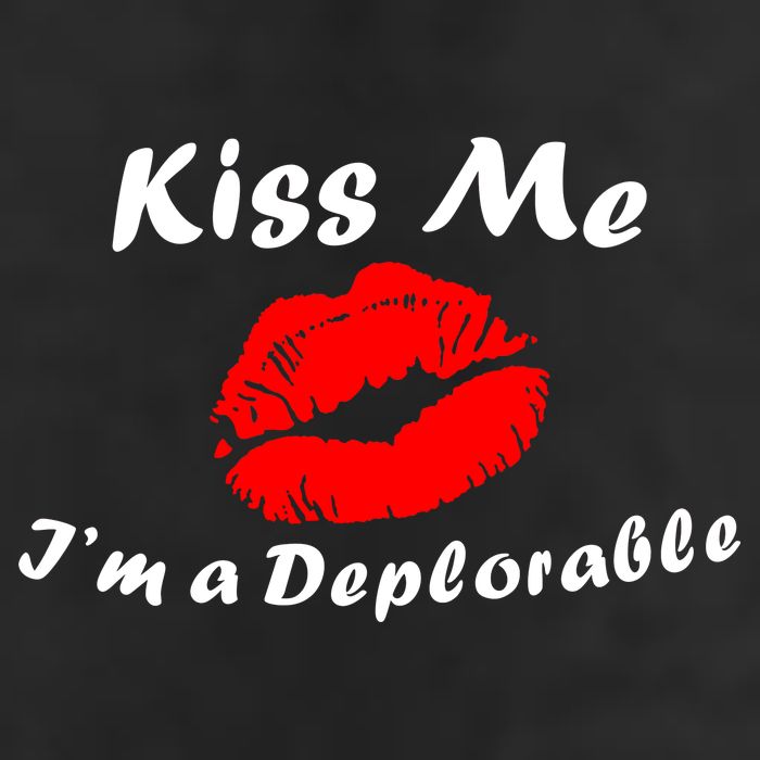 Kiss Me I'm a Deplorable Funny Eleciton 2016 Adult Drive Performance Visor