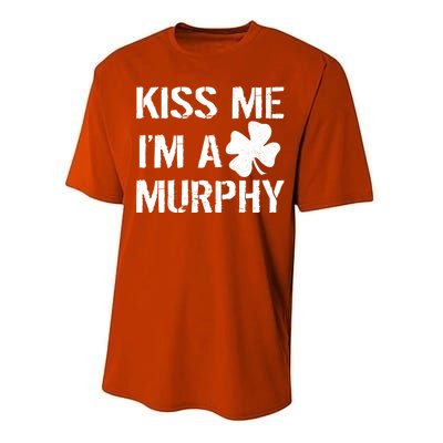 Kiss Me I'm A Murphy St. Patrick's Day Performance Sprint T-Shirt