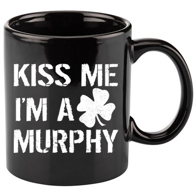 Kiss Me I'm A Murphy St. Patrick's Day 11oz C Handle Ceramic Mug