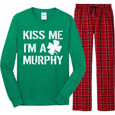 Kiss Me I'm A Murphy St. Patrick's Day Long Sleeve Pajama Set