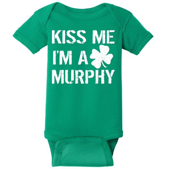 Kiss Me I'm A Murphy St. Patrick's Day Baby Bodysuit