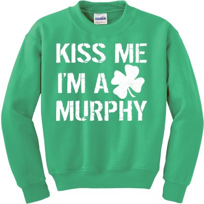 Kiss Me I'm A Murphy St. Patrick's Day Kids Sweatshirt