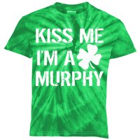 Kiss Me I'm A Murphy St. Patrick's Day Kids Tie-Dye T-Shirt