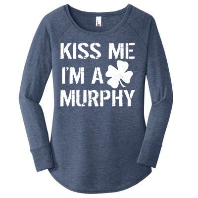 Kiss Me I'm A Murphy St. Patrick's Day Women's Perfect Tri Tunic Long Sleeve Shirt