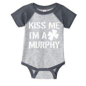 Kiss Me I'm A Murphy St. Patrick's Day Infant Baby Jersey Bodysuit