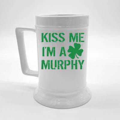 Kiss Me I'm A Murphy St. Patrick's Day Beer Stein