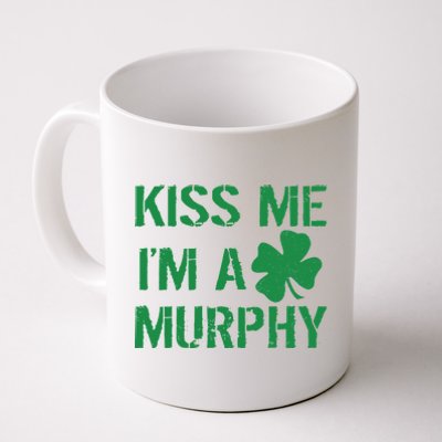 Kiss Me I'm A Murphy St. Patrick's Day Coffee Mug