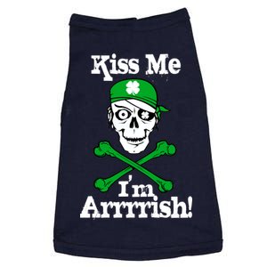 Kiss Me I'm Arrrish Pirate St. Patrick's Day Doggie Tank