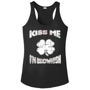 Kiss Me I'm Brownish Irish Ladies PosiCharge Competitor Racerback Tank