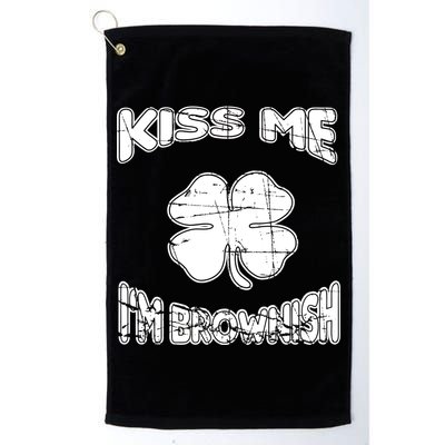 Kiss Me I'm Brownish Irish Golf Towel