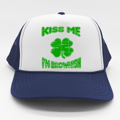 Kiss Me I'm Brownish Irish Trucker Hat