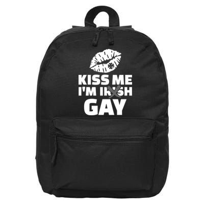 Kiss Me I'm Gay Irish Crossed Off 16 in Basic Backpack
