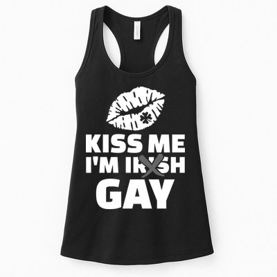 Kiss Me I'm Gay Irish Crossed Off Womens Tank Top
