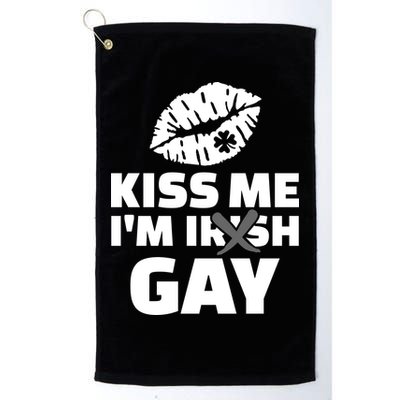 Kiss Me I'm Gay Irish Crossed Off Golf Towel