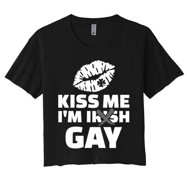 Kiss Me I'm Gay Irish Crossed Off Crop Top