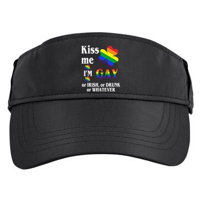 Kiss Me I'm Gay Or Irish Drunk Whatever Adult Drive Performance Visor